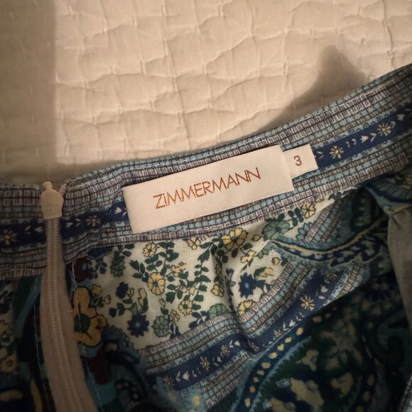 Zimmerman | Ottie Plunge Midi Dress - Picture 4 of 5